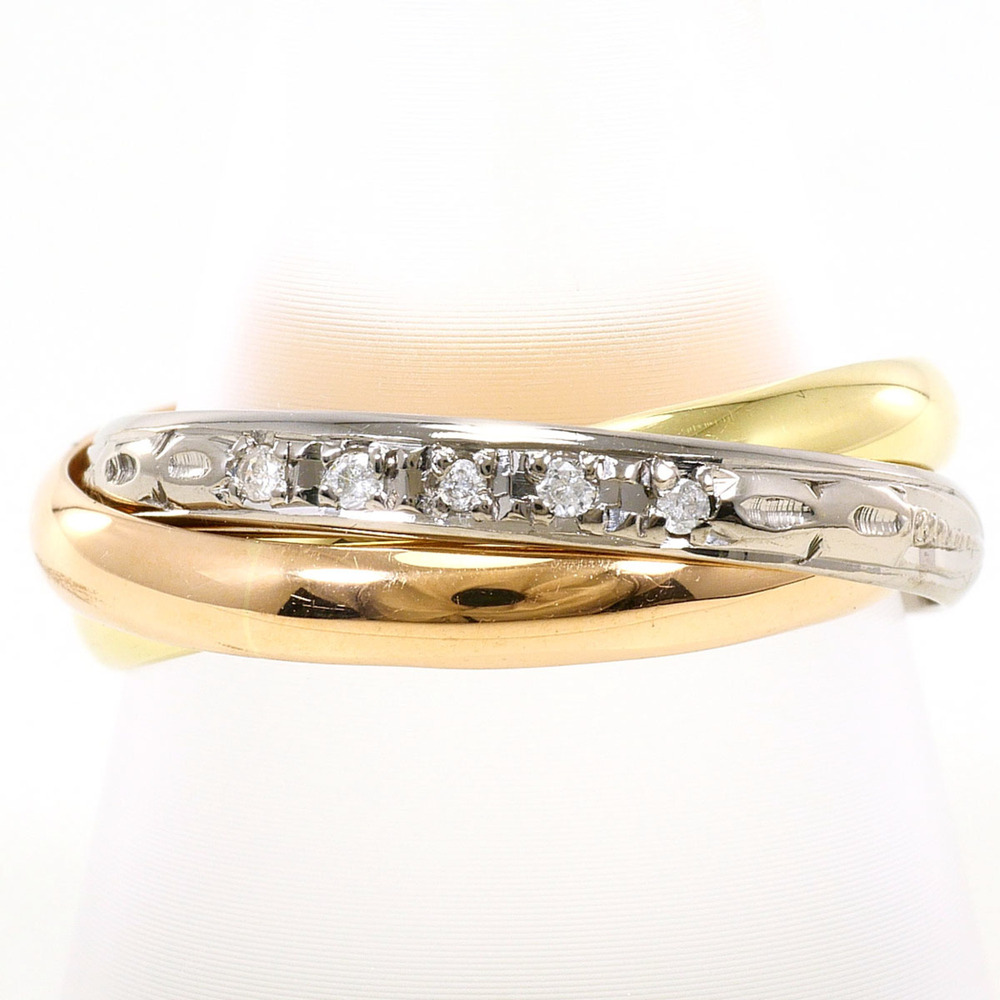VINTAGE 18k Silver Diamond Ring